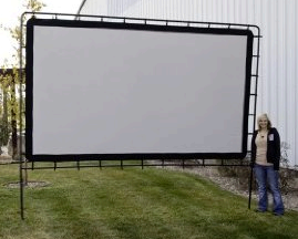 144 inch projection screen, Rear Projection Screen, indoor or outdoor rental Denver Boulder Aurora Littleton
